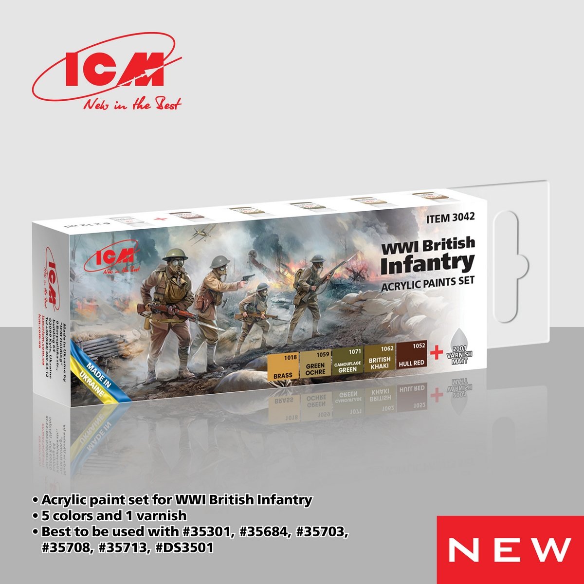 ICM Paint Set for WWI British Infantry