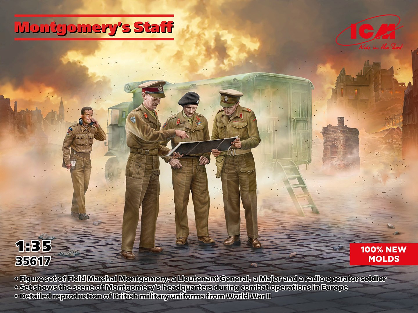 ICM 1:35 Montgomery's Staff