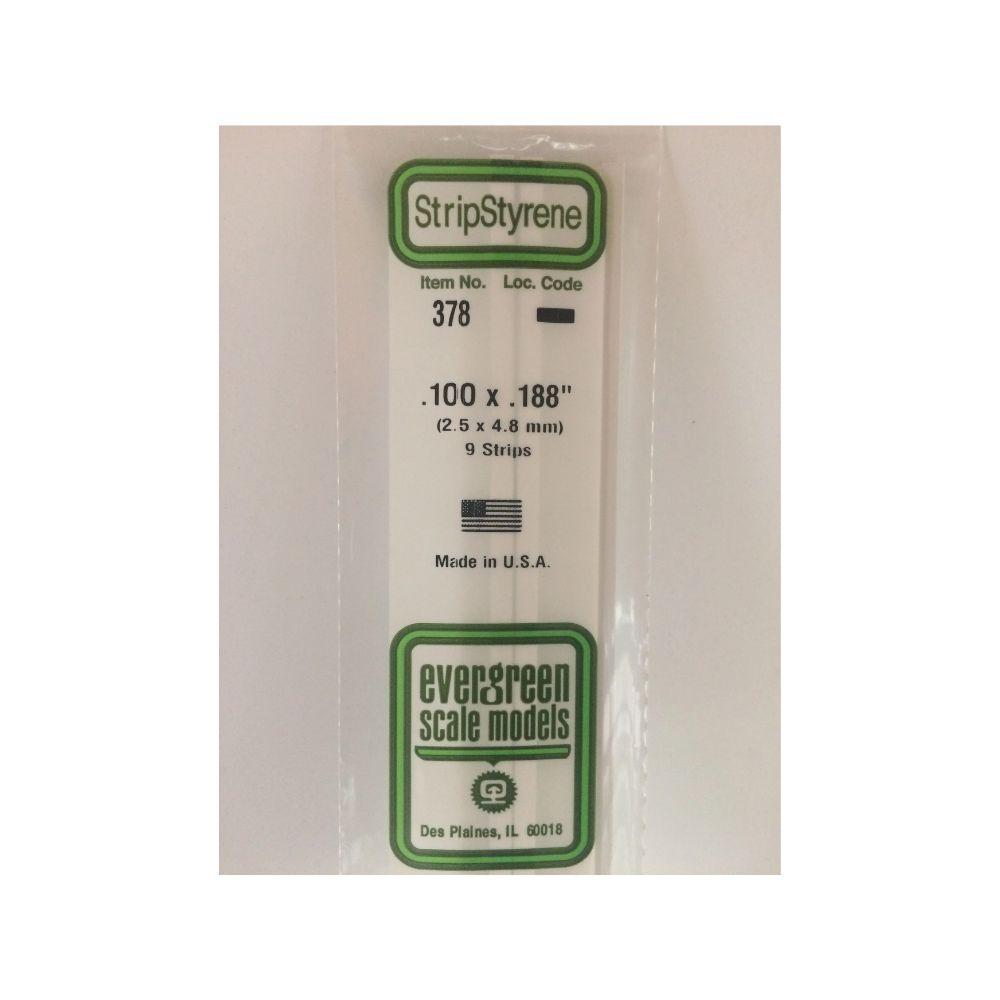 Evergreen Styr Strips .100X.188X24(9)*