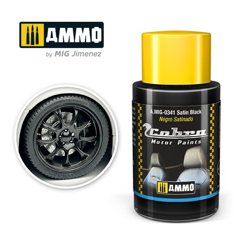 Ammo Cobra Motor Satin Black 30ml