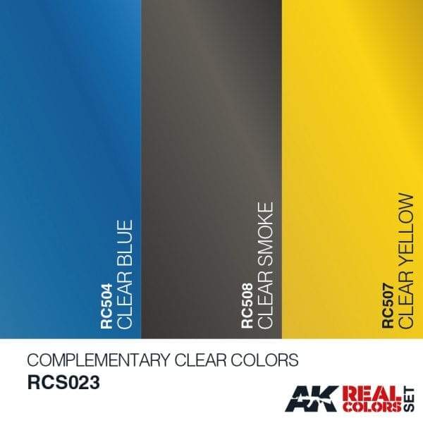 AK Interactive Real Colours Complementary Clear Colours