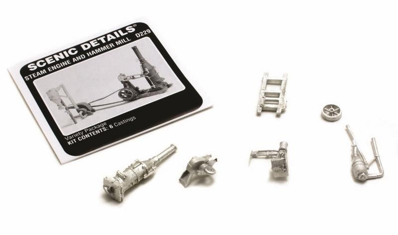 Woodland Scenics Steam Engine & Hammer Mill Sd, HO Scale