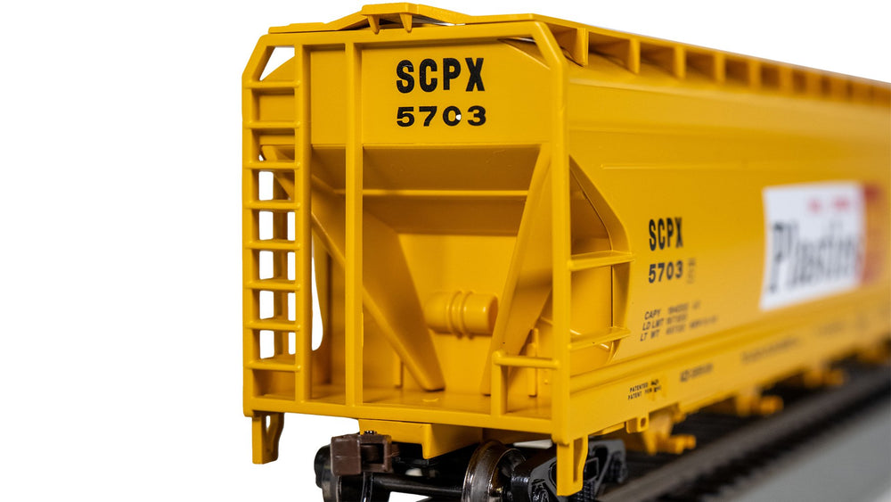 Bachmann Shell Chemical Plastics #5703 56ft ACF Ctr Flow Cvrd Hoppr HO