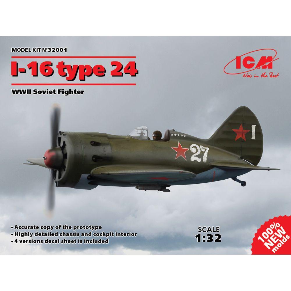ICM 1:32 I-16 Type 24 Soviet Fighter