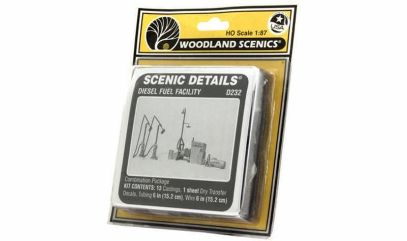 Woodland Scenics Diesel Fuel Facility ScDetls, HO Scale