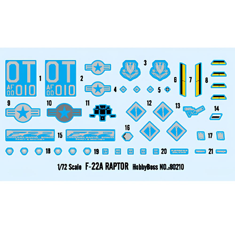 Hobbyboss 1:72 F-22A Raptor