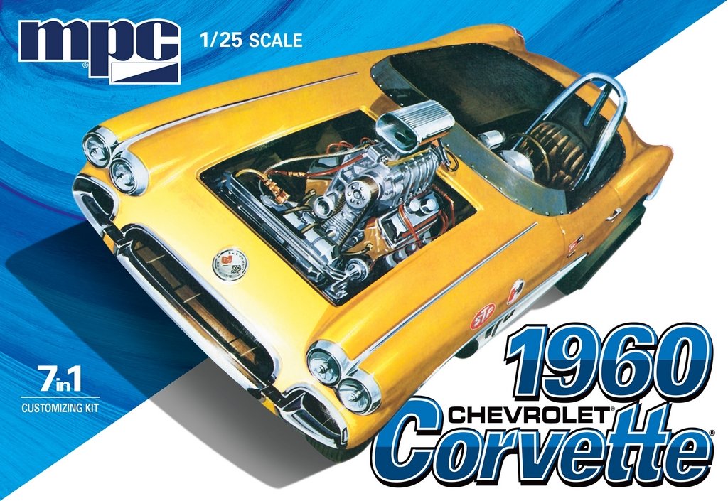 MPC 1:25 1960 Chevy Corvette 7 in 1