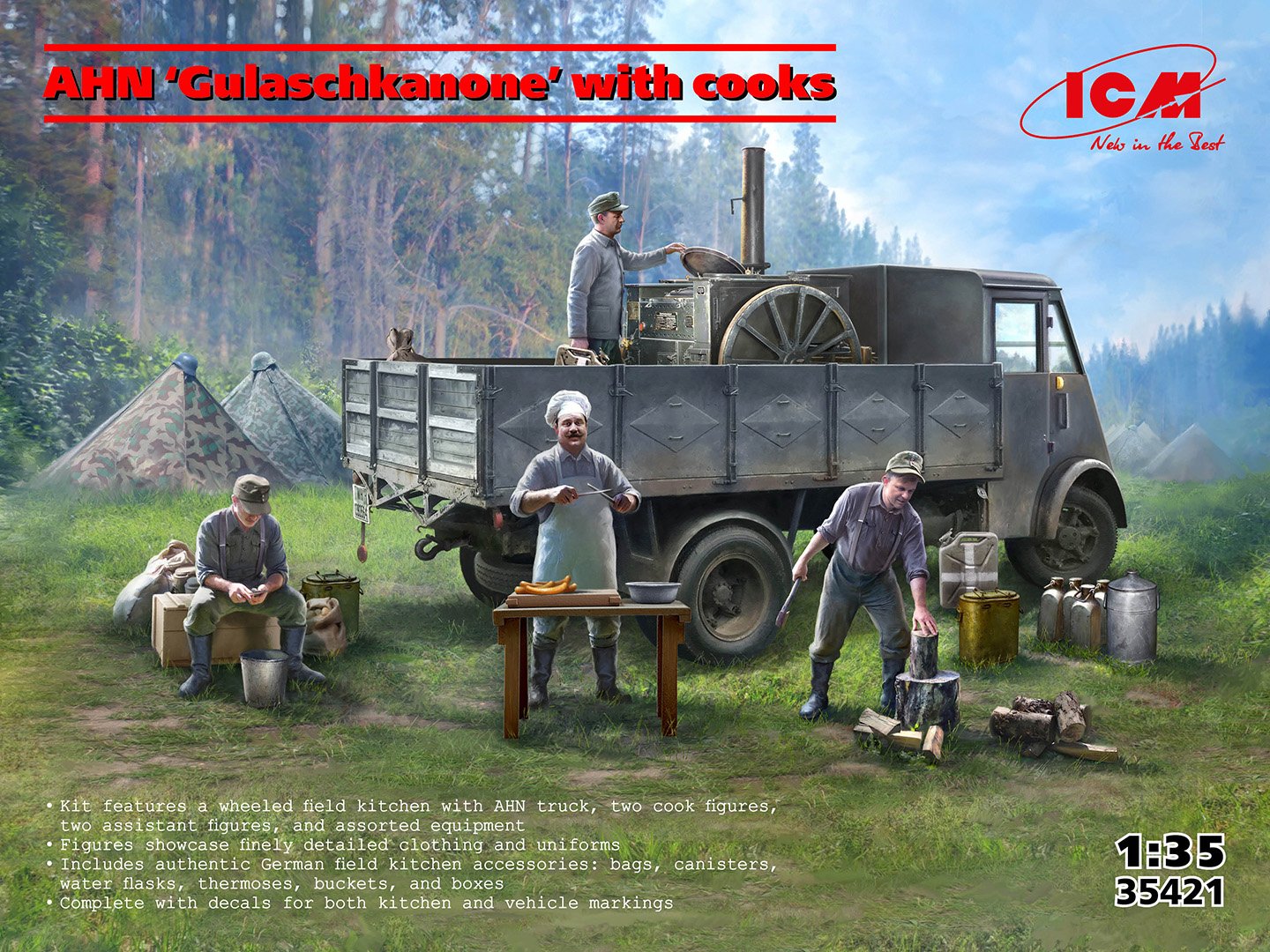 ICM 1:35 AHN Gulaschkanone with cooks