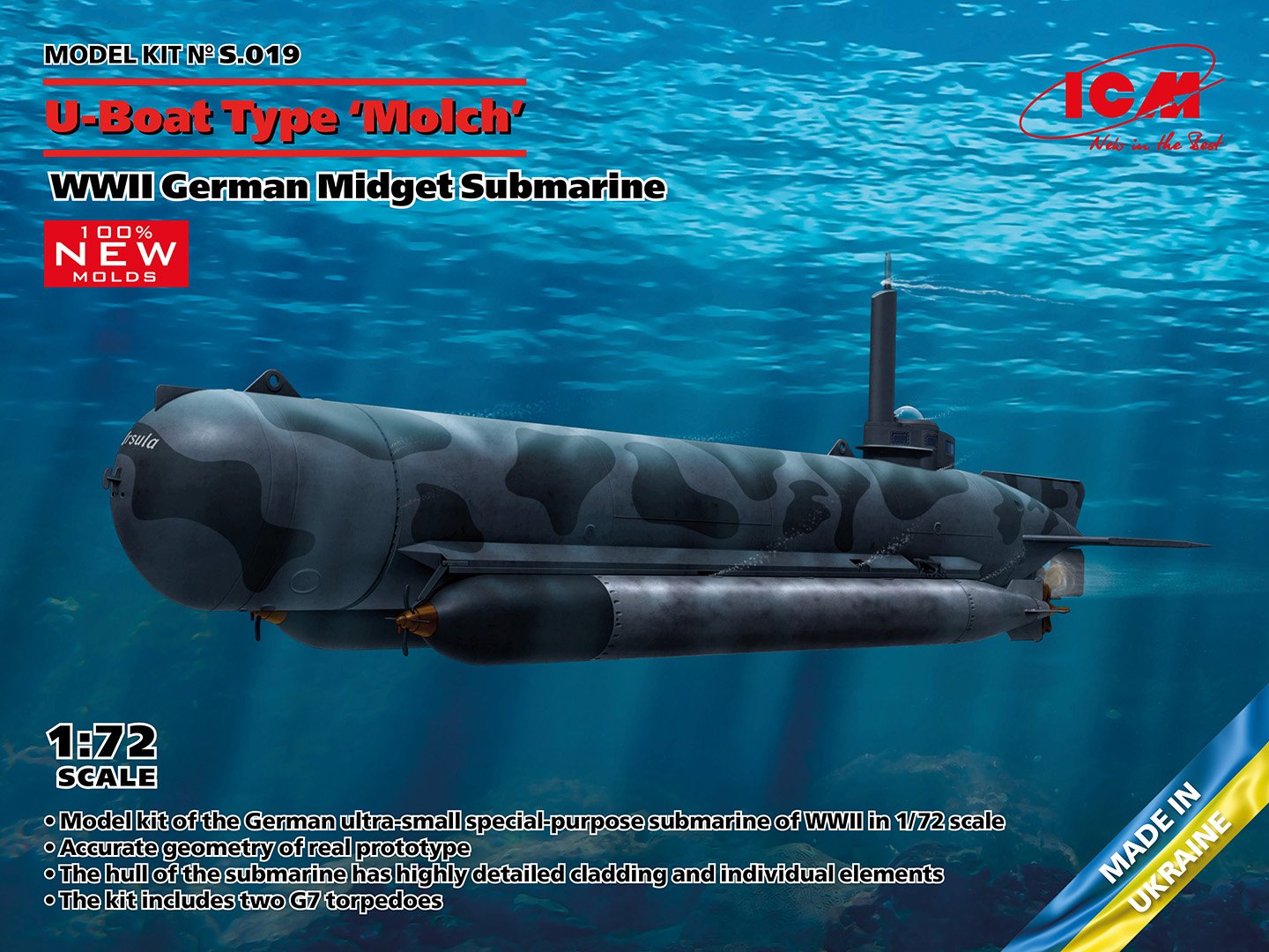 ICM 1:72 U-Boat Type 'Molch'