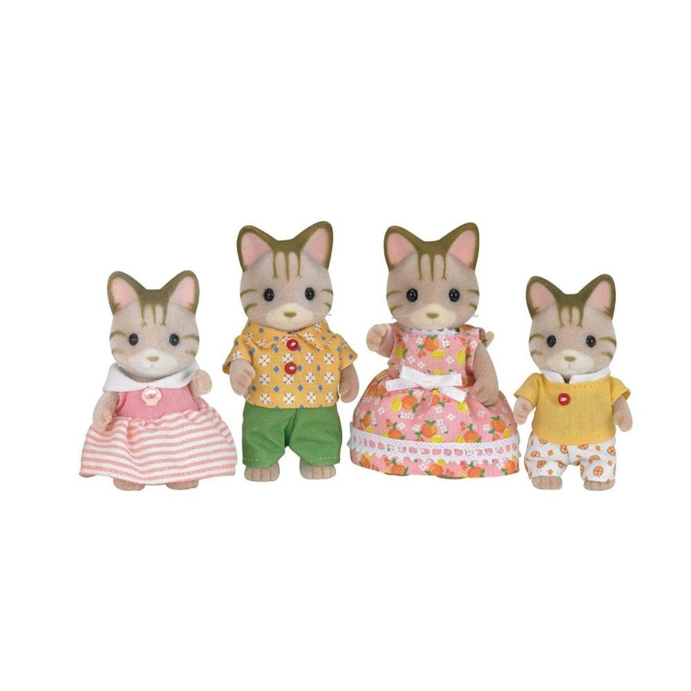 Sylvanian Families Striped Cat Family