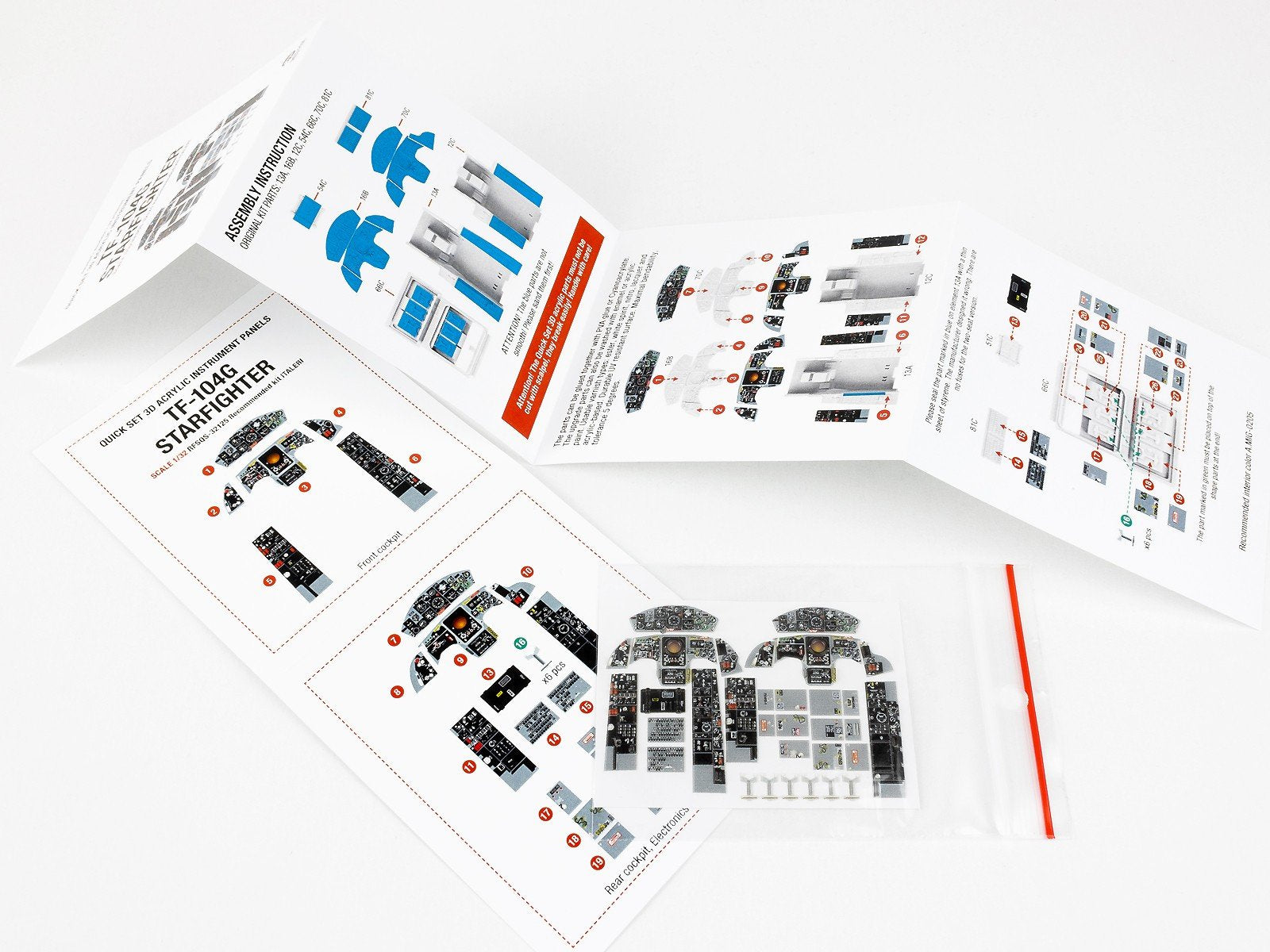 RED FOX STUDIO, 1:32 TF-104G Starfighter(for Italeri kit)