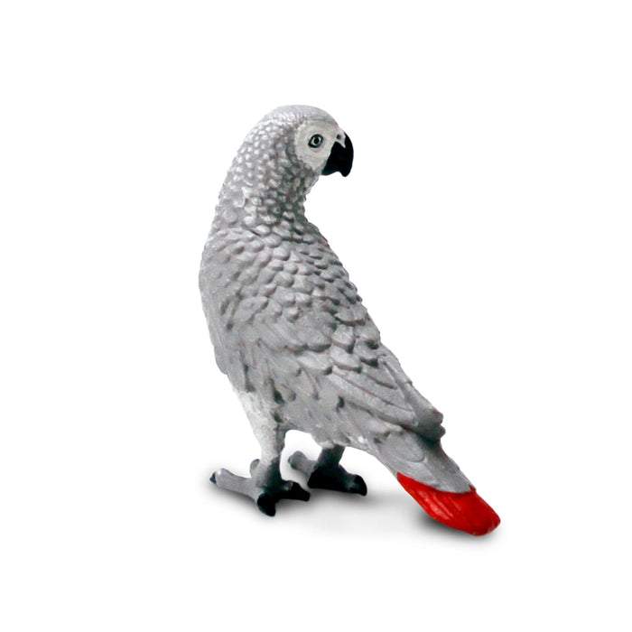 Safari Ltd African Grey Parrot Toy Figure