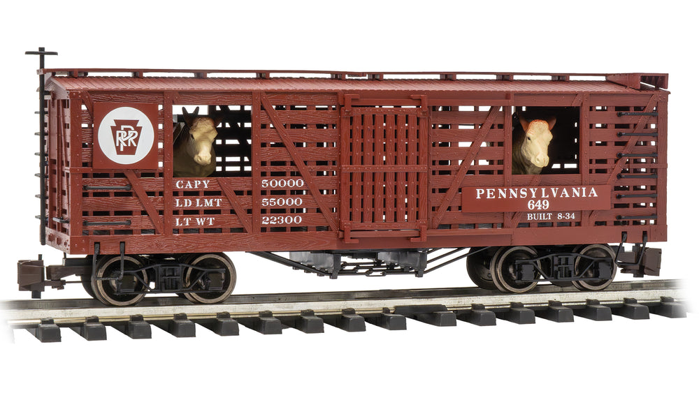 Bachmann PRR #649 W/Cattle
