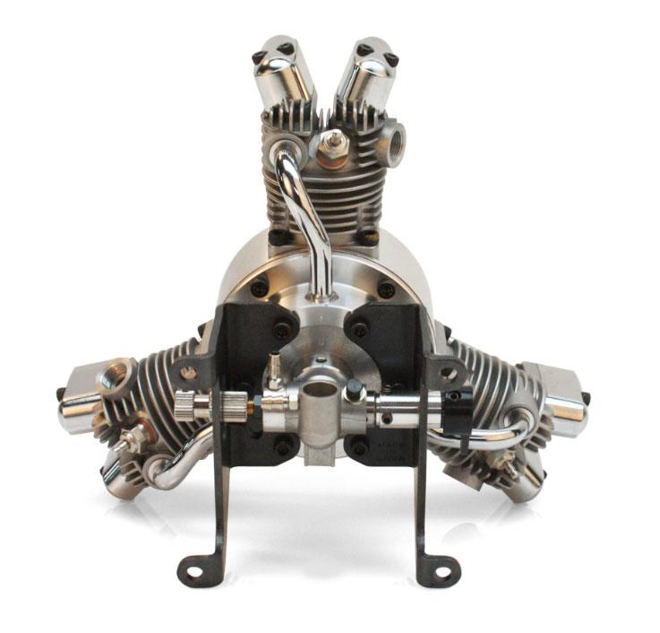 Saito FA-120R3 3Cyl. Radial 4-Cycle Glow Eng. COLLECTIBLE
