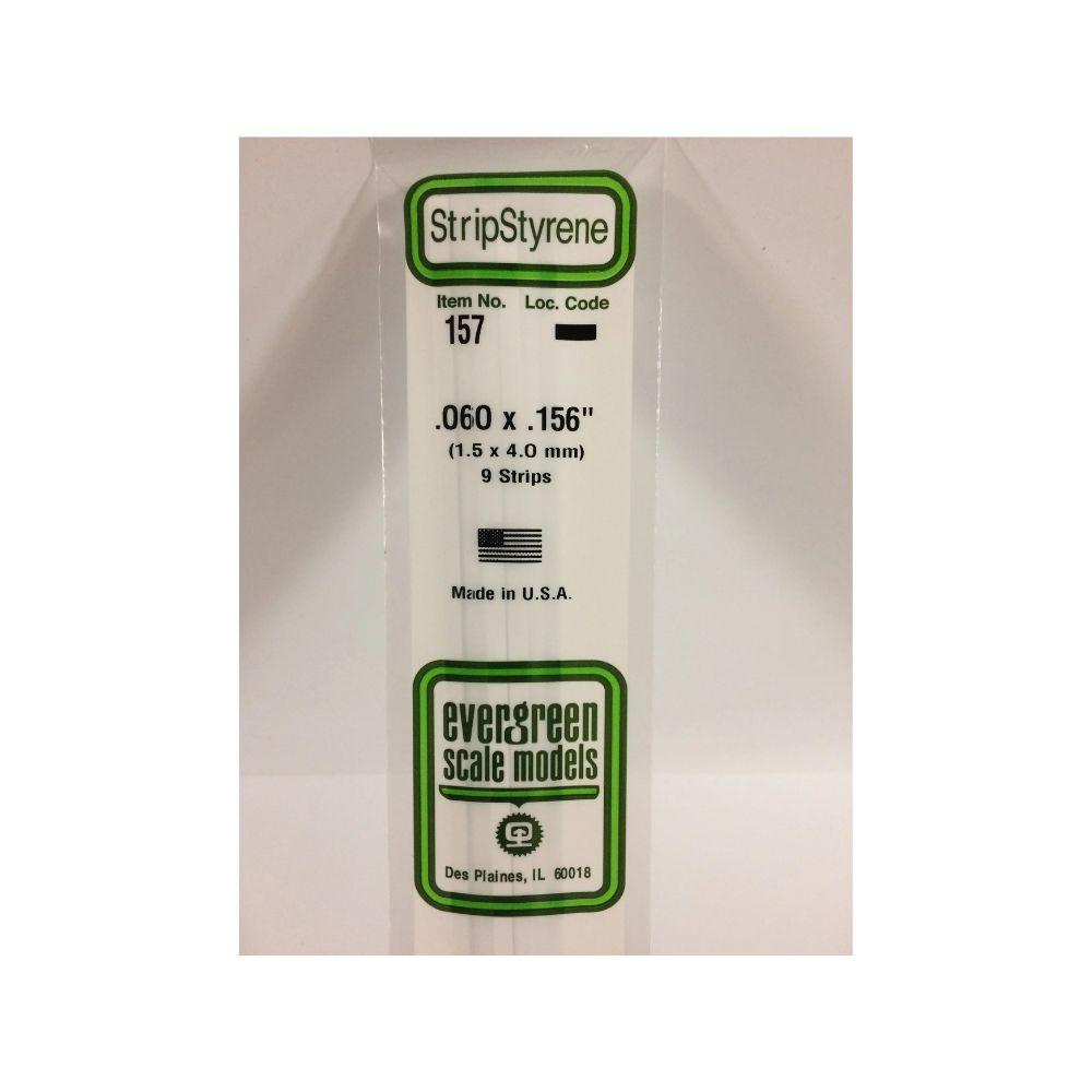 Evergreen Styrene Strips .060 X .156 In-9