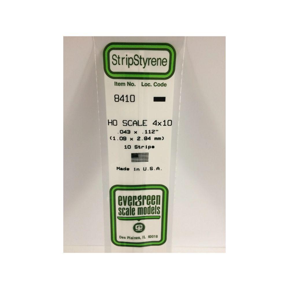 Evergreen Styrene Strips Ho 4 X 10 (10)