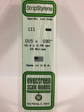 Evergreen Styrene Strips .015 X .030 In-10