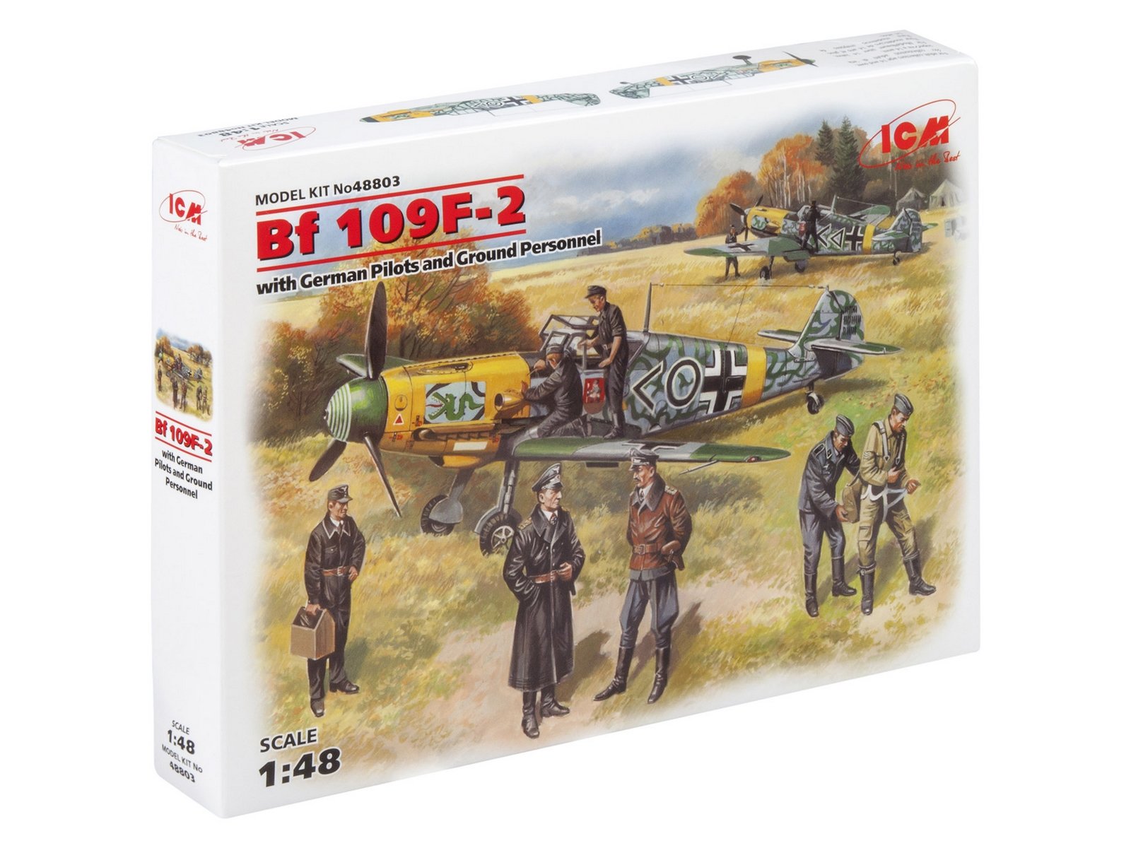 ICM 1:48 Bf 109F-2 W/ Ger. Pilots&G.P