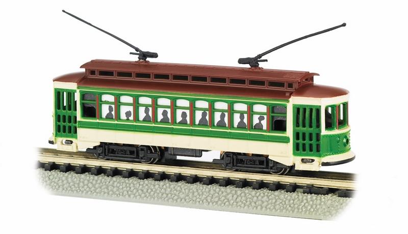 Bachmann Brill Trolley Green w/HeadlightN Scale