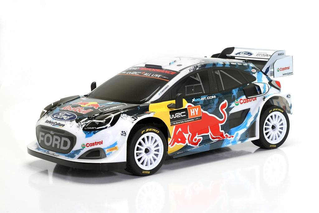 CEN 1:8 M-Sport Ford PUMA Rally Brushless, White, Red Bull Colours