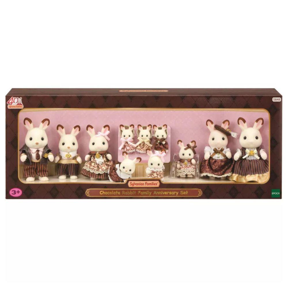 Sylvanian Families Chocolate Rabbit Family Anniversary Set