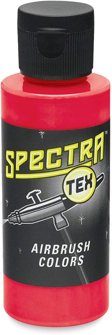 Badger SpectraTex Flag Red 60ml Pro Airbrush Artist Paint