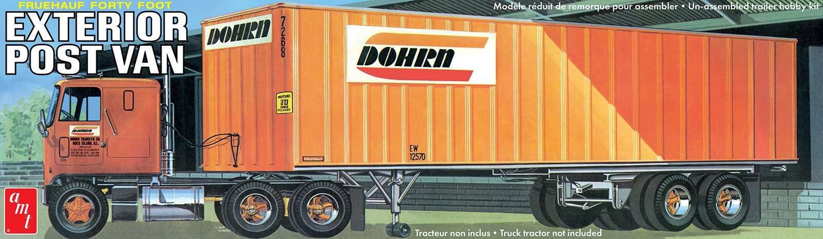 AMT 1:25 40' Fruehauf Exterior Post Trailer Dohrn