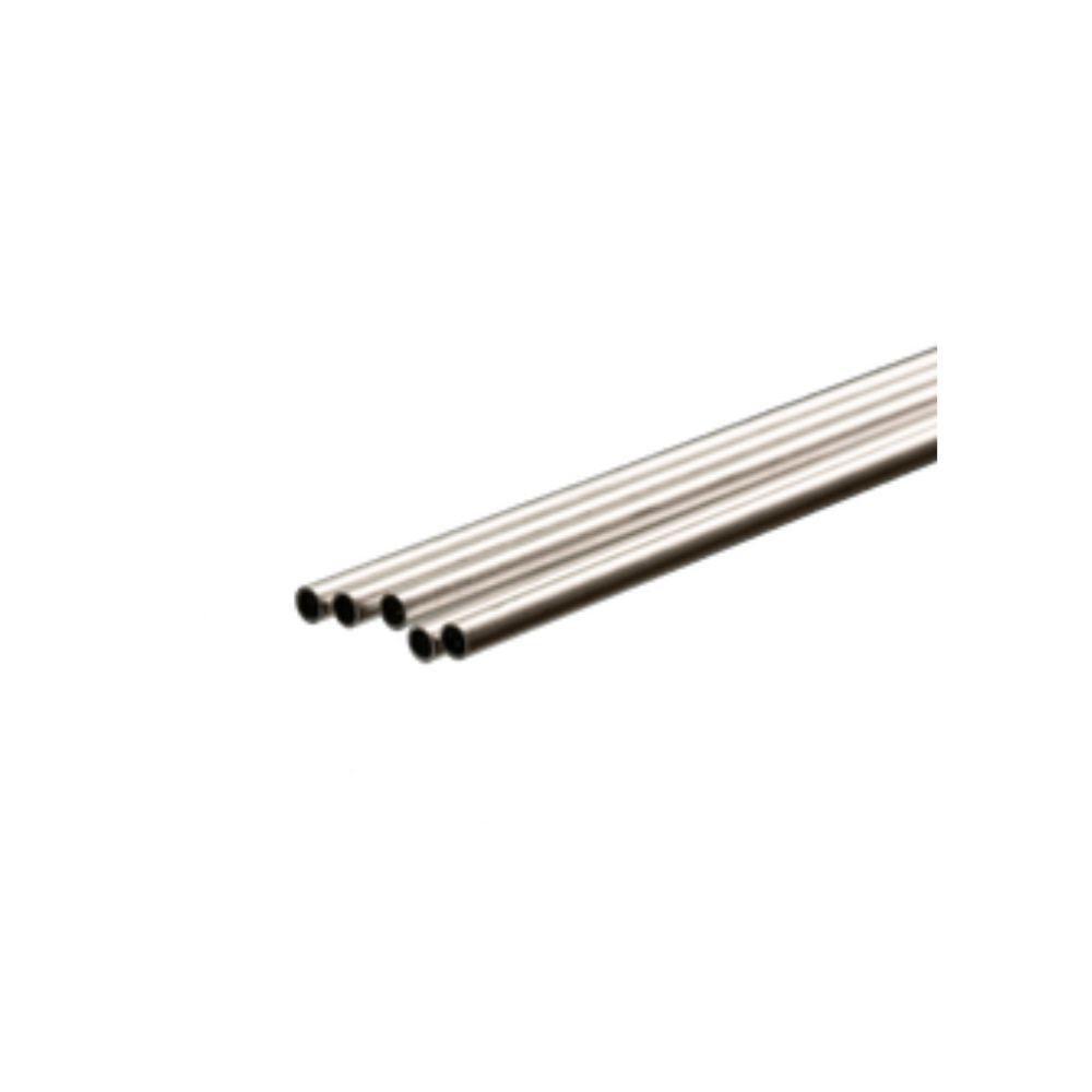 KS Metals Aluminum Tube 5Mm Odx.45Mm Wall-5Pcs