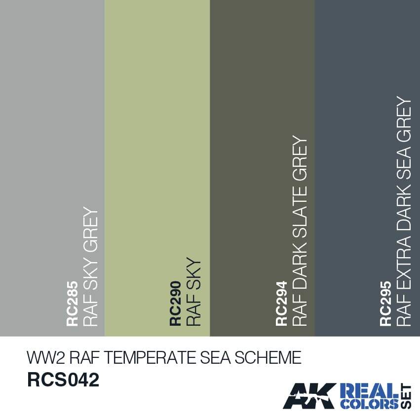 AK Interactive Real Colours WW2 RAF Temperate Sea Scheme Set