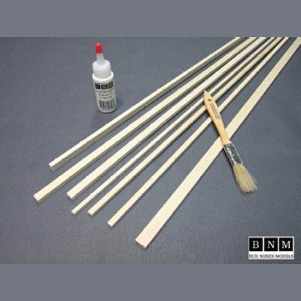 Bud Nosen 48x3/8x3/8 in. Spruce Stick1220x9.5x9.5 mm