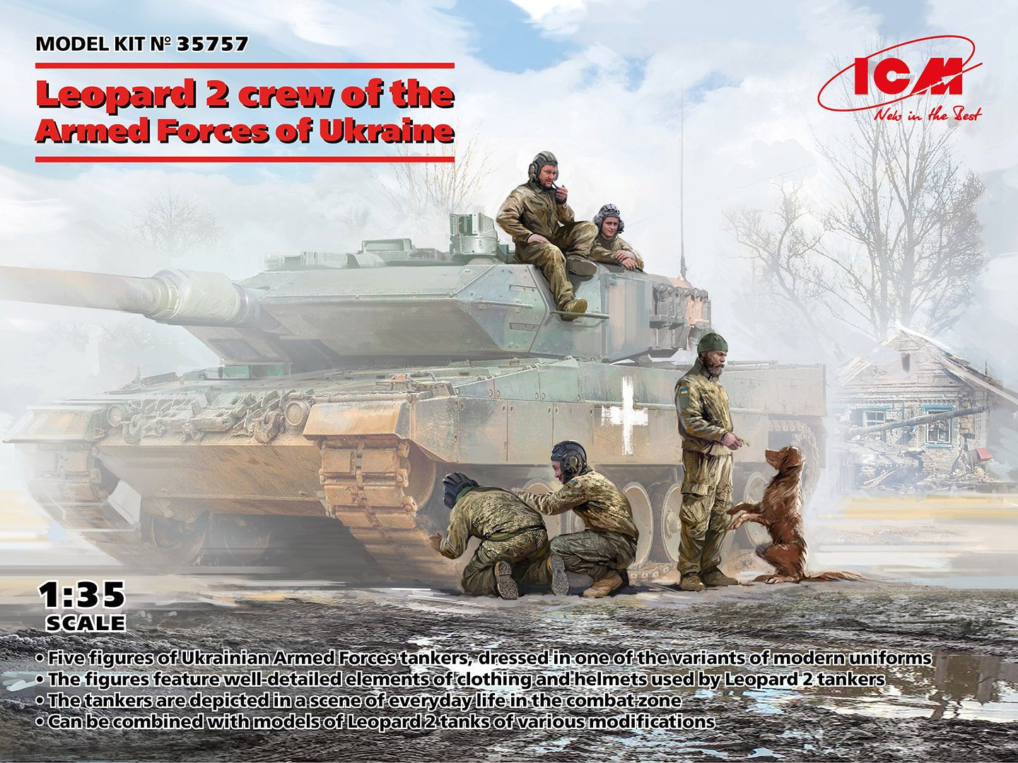 ICM 1:35 Leopard Crew Ukraine