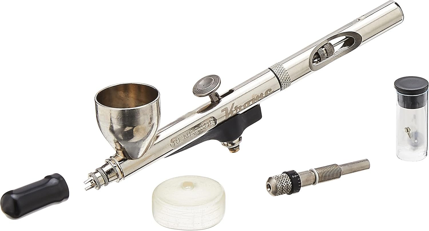 Badger Renegade Krome Airbrush Kit 2 in1 Ultra Fine Additional Tip