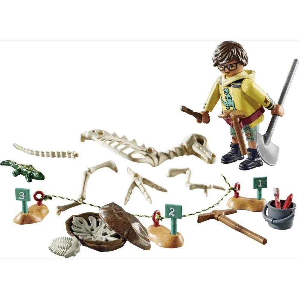 Playmobil Archaeological Dig With Dinosaur Skeleton