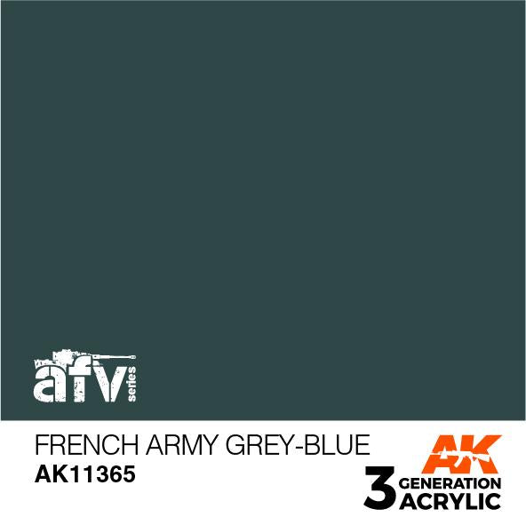 AK Interactive Acrylic French Army Grey-Blue