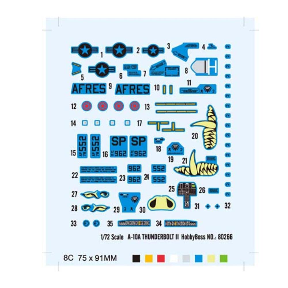 Hobbyboss 1:72 A-10A Thunderbolt