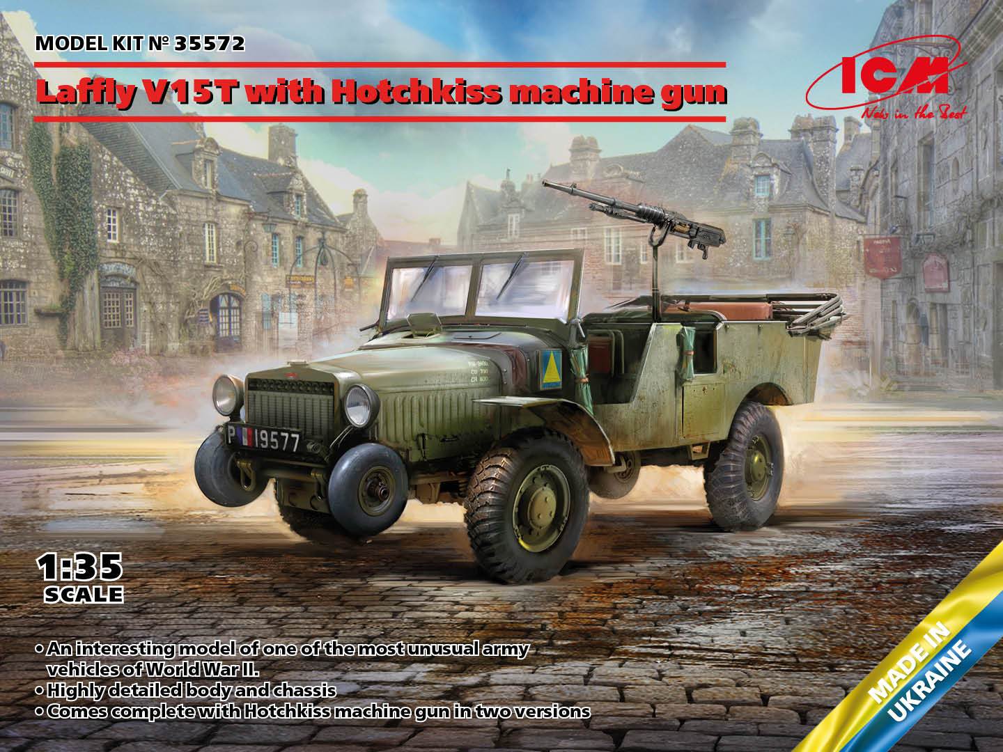 ICM 1:35 Laffly V15T with Hotchkiss Machine Gun