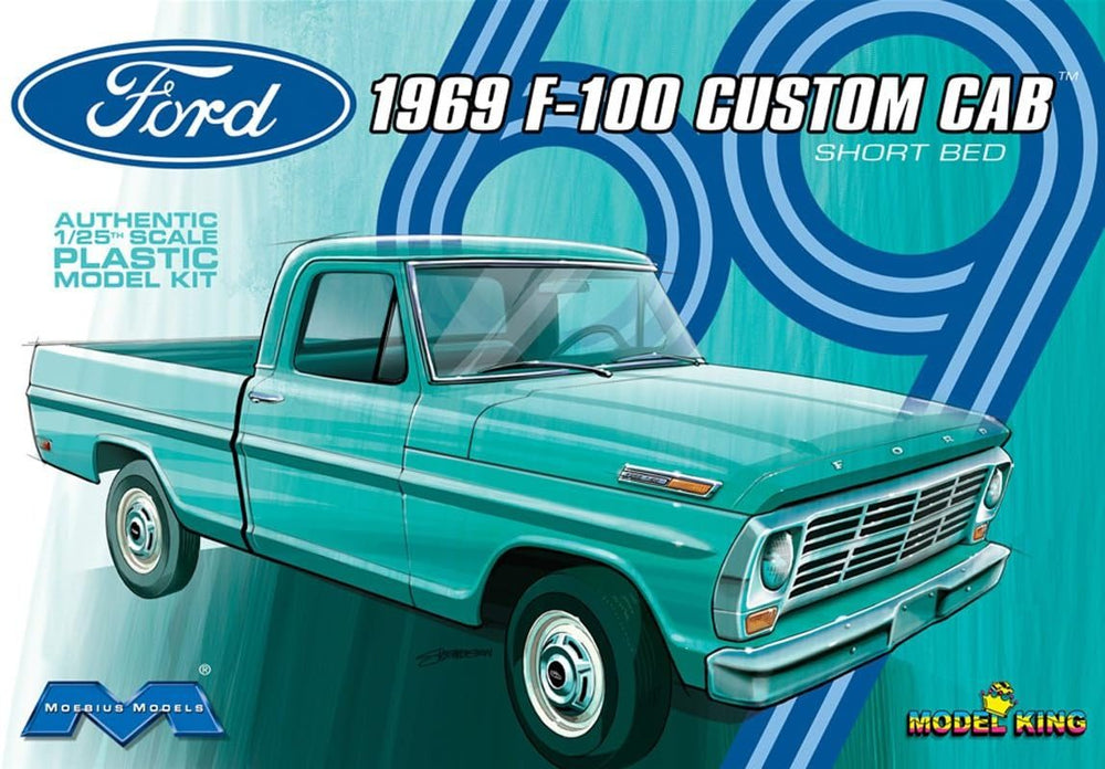 Moebius 1:25 1969 F100 Custom Cab Short-Bed