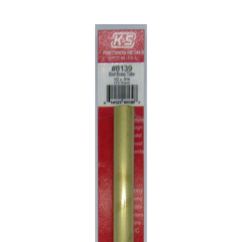 KS Metals 12 Brass Tube 1/2 1Pc