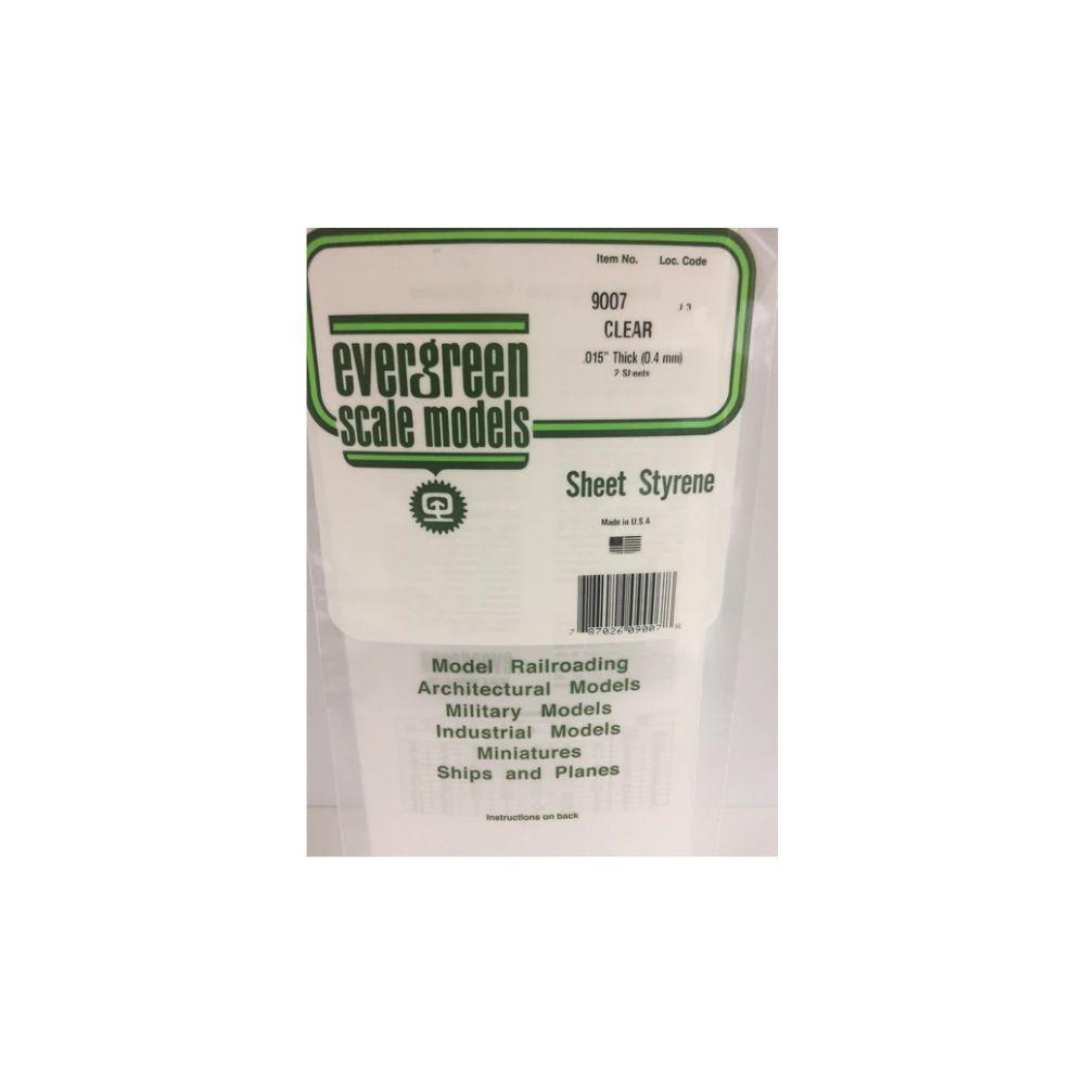 Evergreen Styr Sheets 6X12 Clr .015 Thk-2