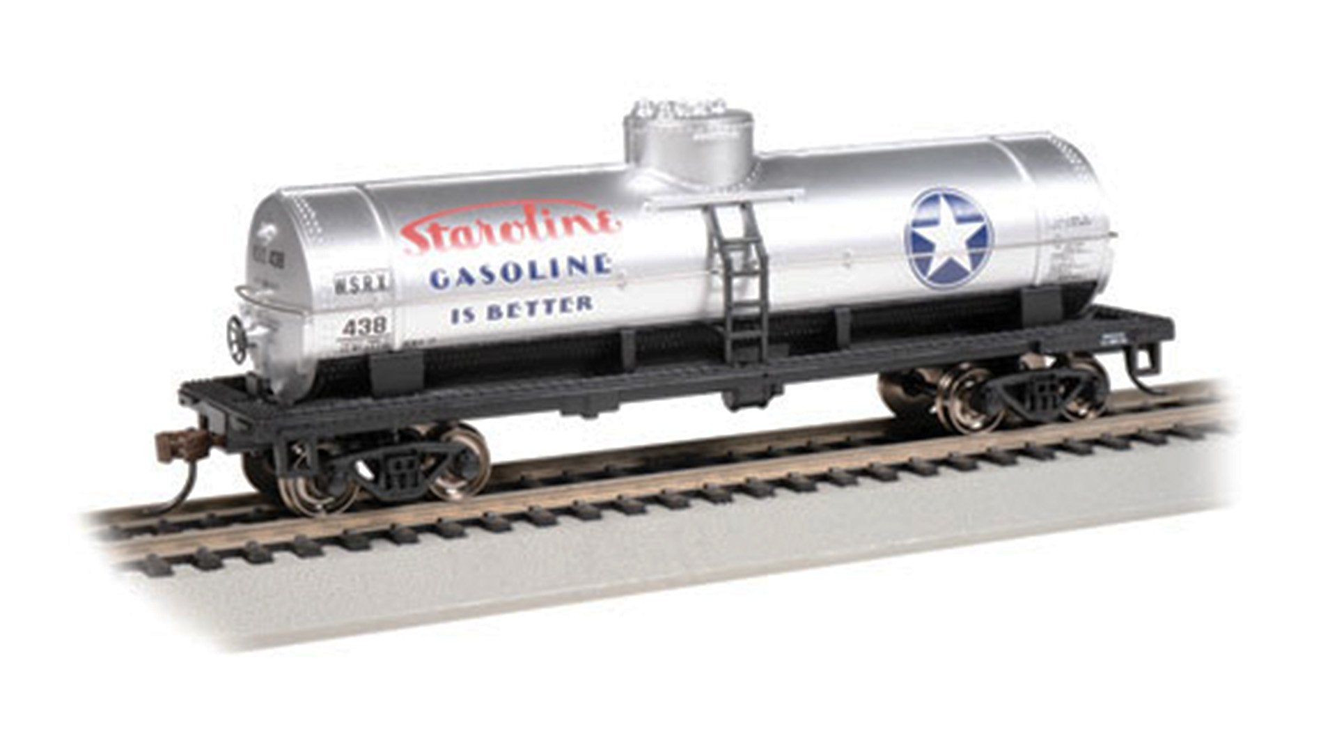 Bachmann Staroline Gasoline #438 40ft Single-Dome Tank Car. HO Scale