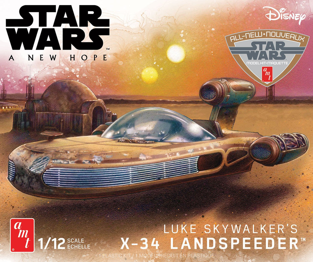 AMT 1:12 Star Wars A New Hope Luke Skywalkers X34 Landspeeder