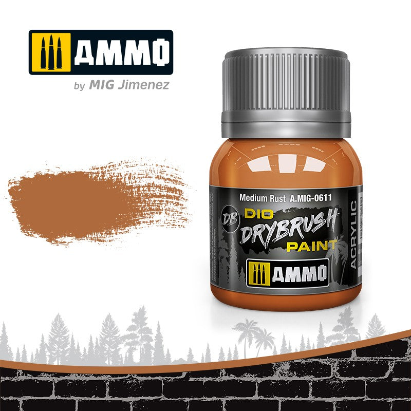 Ammo Drybrush Medium Rust 40ml