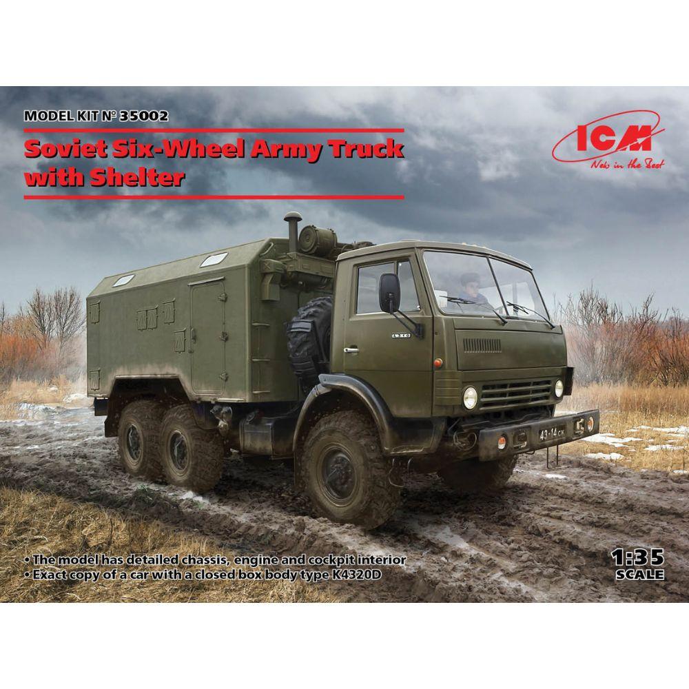 ICM 1:35 Soviet Six-Wheel Army Truck with Shelter