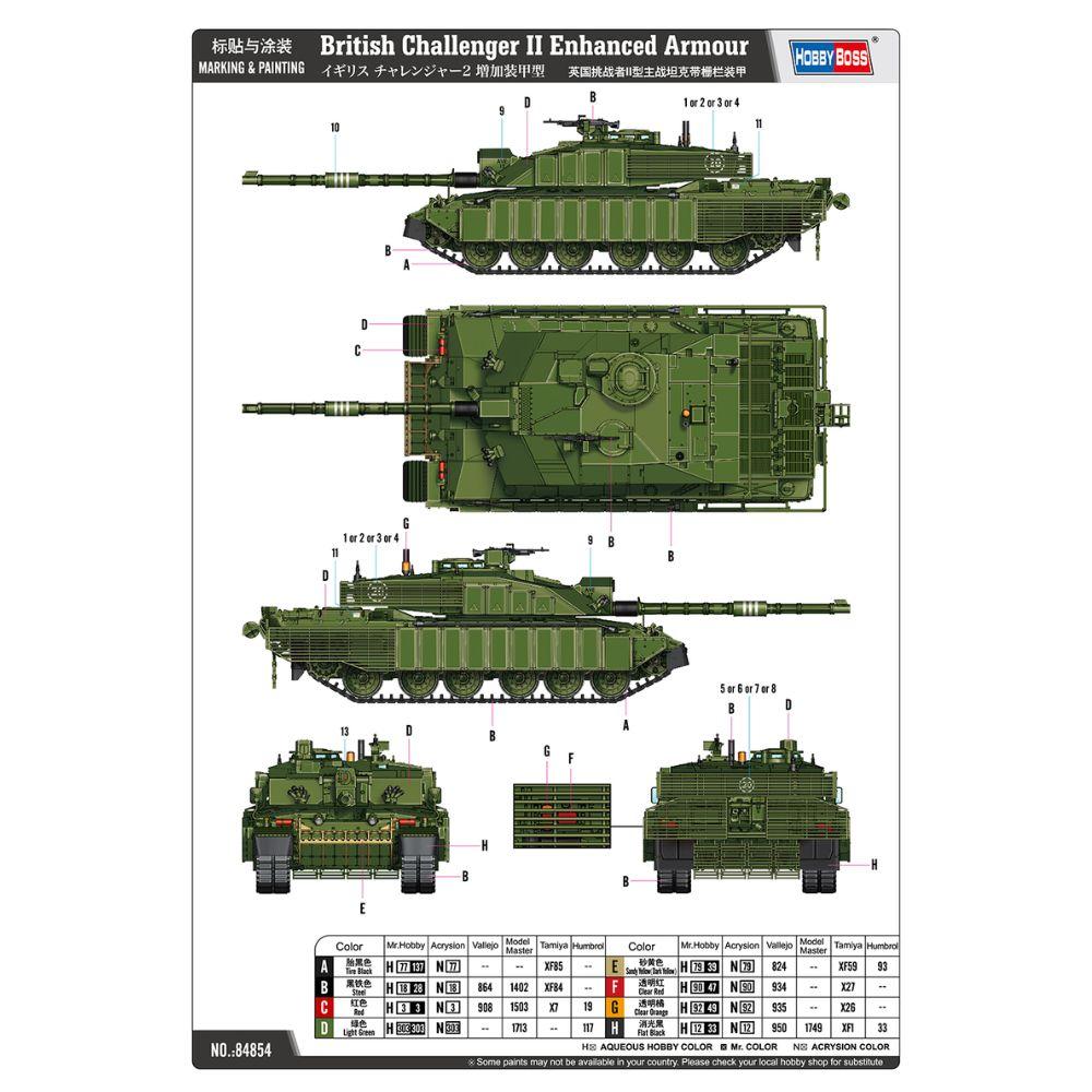 Hobbyboss 1:48 British Challenger 2 Enhanced Armour