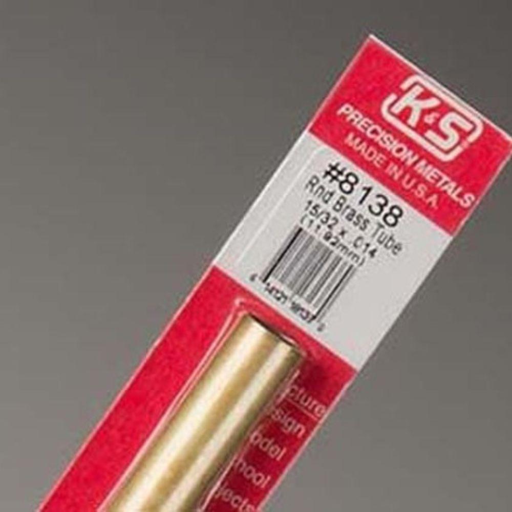 KS Metals 12 Brass Tube 15/32 1Pc *