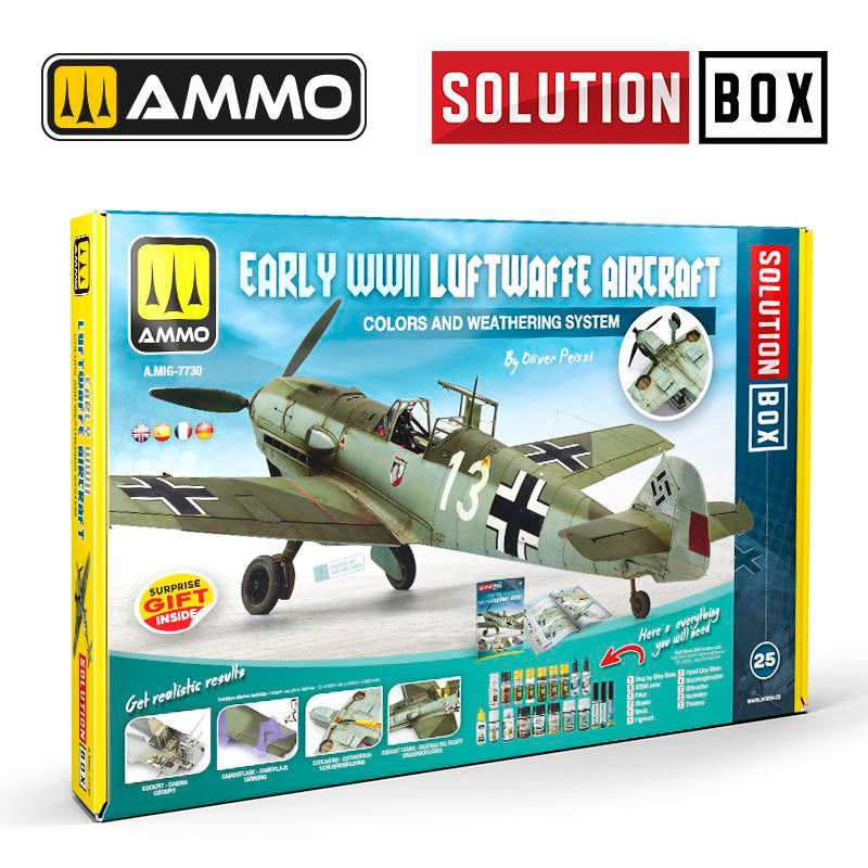 Ammo Solution Box 25 Early WWII Luftwaffe Aircraft-Colours&Weathering