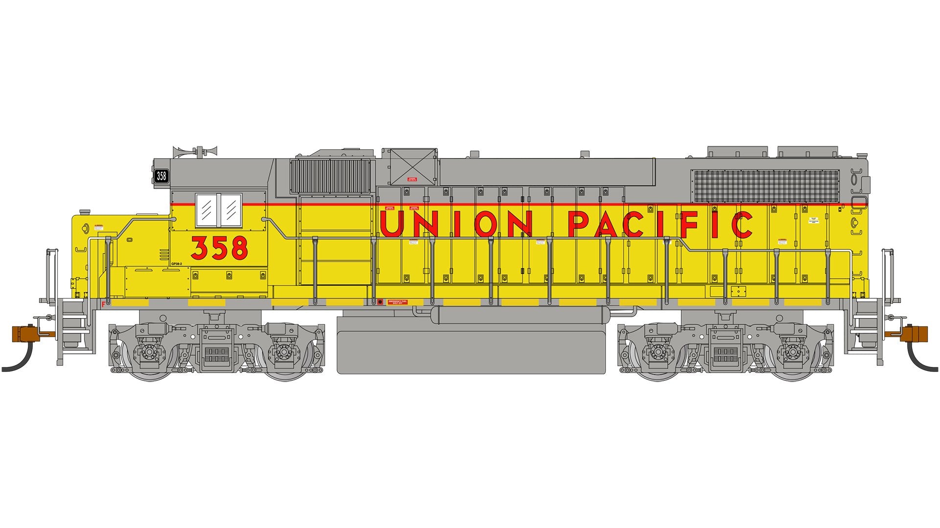 Bachmann Union Pacific#358 w/out DynamicBrakes