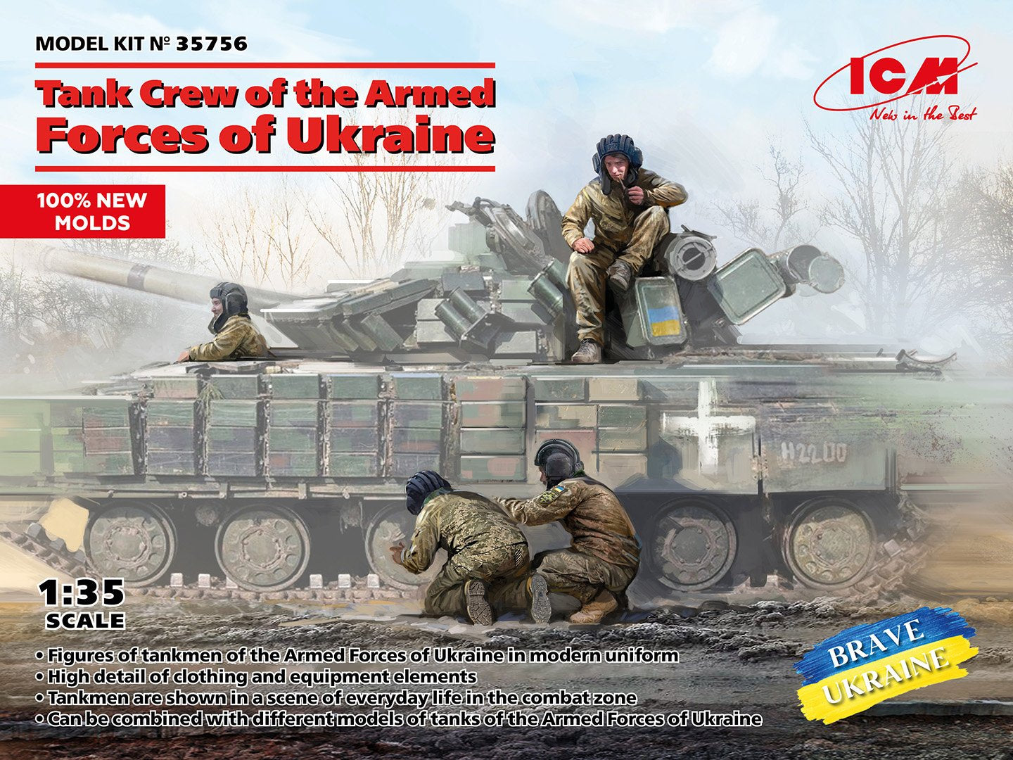 ICM 1:35 Ukraine Tank Crew