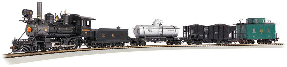 Bachmann East Broad Top Freight Train Set Std DC Spectrum 2-6-0. On30