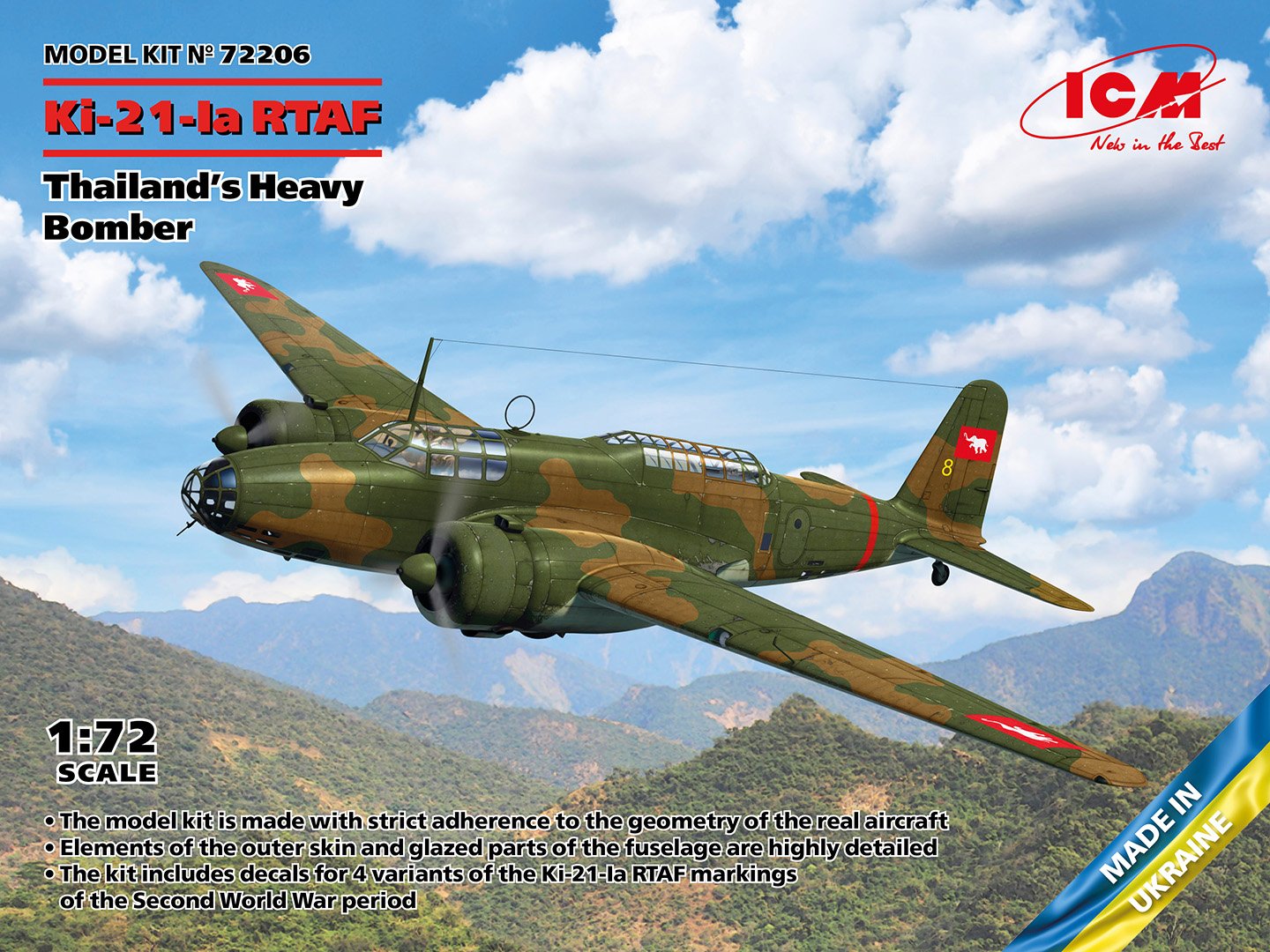 ICM 1:72 Ki-21-Ia RTAF